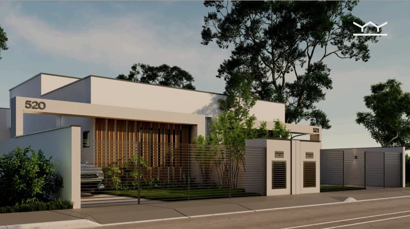 Casa em Alto Padrão: 1 suíte + 2 quartos
